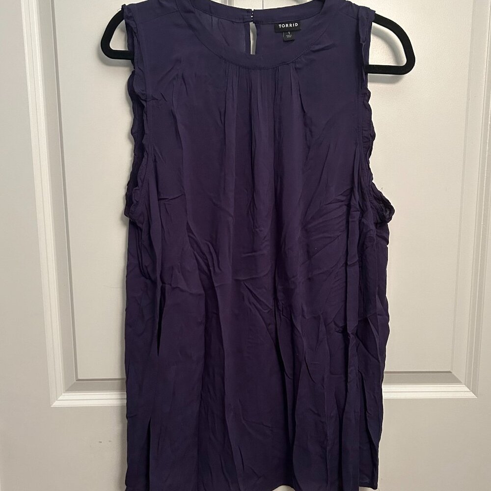 Torrid Royal Blue Sleeveless Top - Size 1
